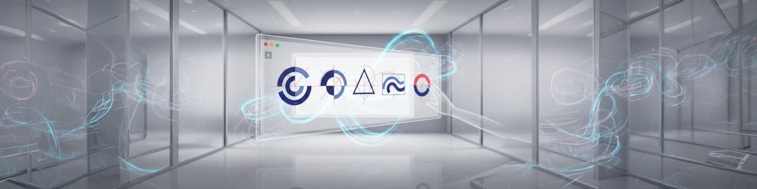 Logos creados con IA y proceso de diseño automatizado